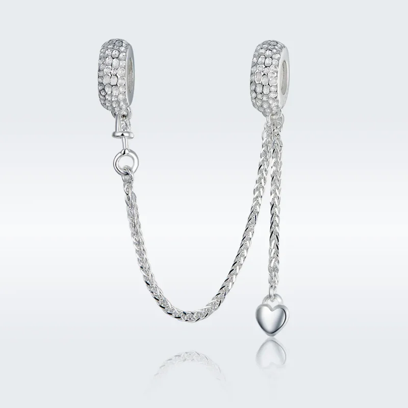 (image for) Pandora Style Silver Small Tire Safety Chain - SCC1112 - View 3