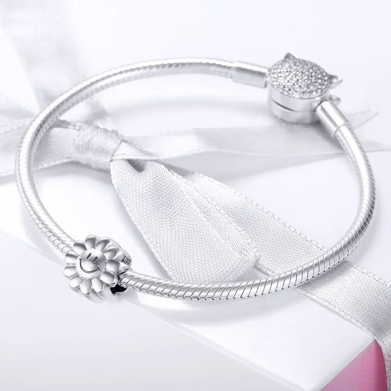 (image for) Pandora Style Silver Smiling Sun Charm - SCC901 - View 3