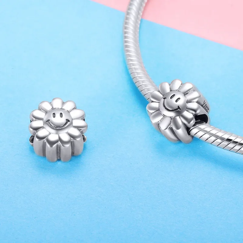 (image for) Pandora Style Silver Smiling Sun Charm - SCC901 - View 4