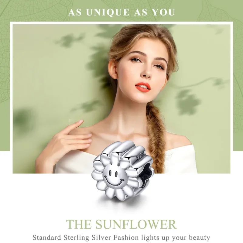 (image for) Pandora Style Silver Smiling Sun Charm - SCC901 - View 6