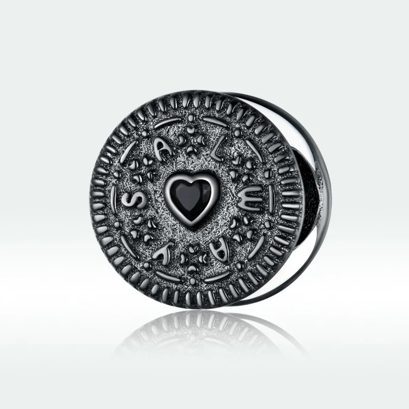 (image for) Pandora Style Silver Sndwich Biscuit Charm - BSC352 - View 5