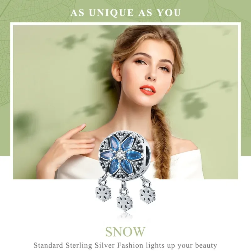 (image for) Pandora Style Silver Snow Charm - SCC1100 - View 2