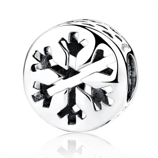 (image for) Pandora Style Silver Snowflake Charm - SCC069