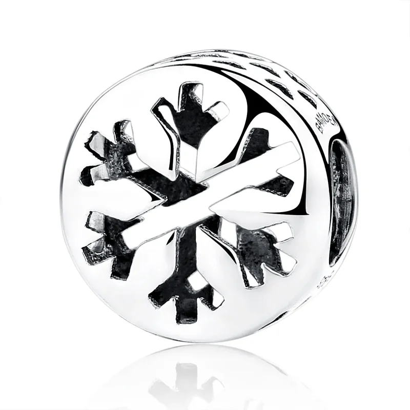 (image for) Pandora Style Silver Snowflake Charm - SCC069