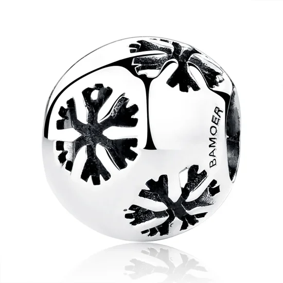 (image for) Pandora Style Silver Snowflake Charm - SCC070