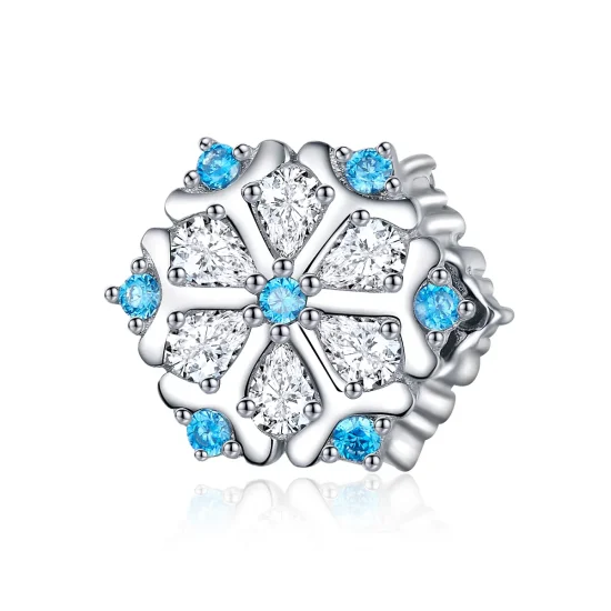 (image for) Pandora Style Silver Snowflake Charm - SCC1077