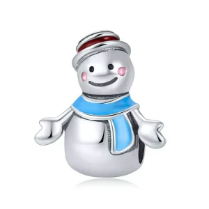 (image for) Pandora Style Silver Snowman Charm - SCC855