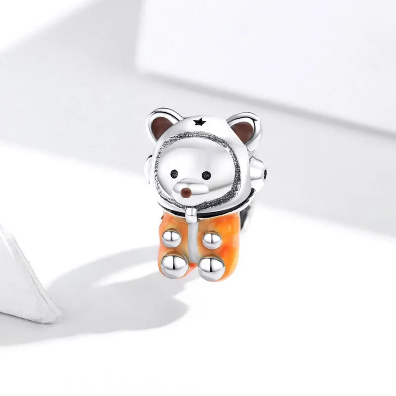 (image for) Pandora Style Silver Space Bear Charm - SCC1693 - View 2