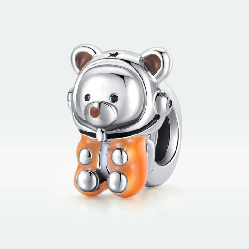 (image for) Pandora Style Silver Space Bear Charm - SCC1693 - View 5