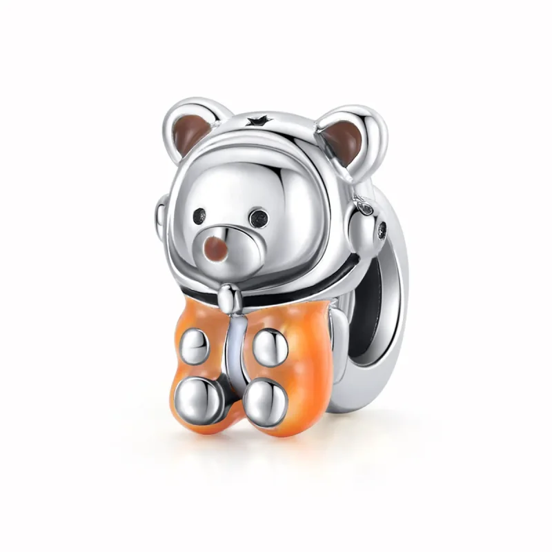 (image for) Pandora Style Silver Space Bear Charm - SCC1693
