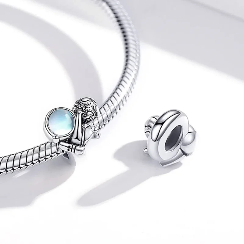 (image for) Pandora Style Silver Space Walk Charm - SCC1694 - View 4