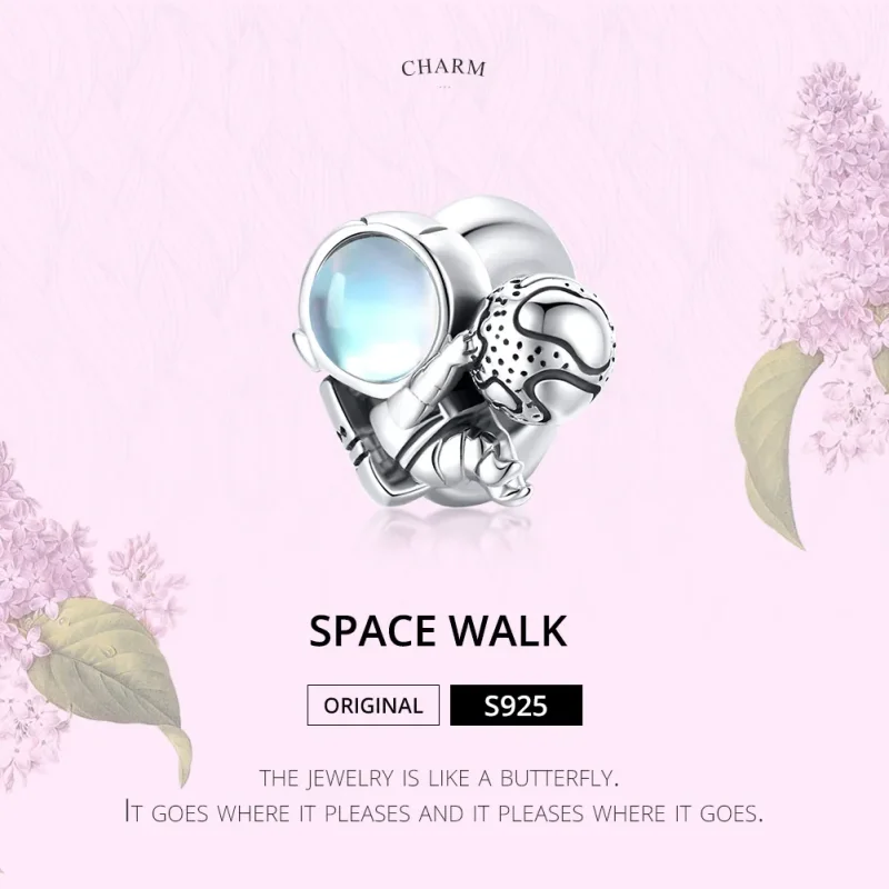 (image for) Pandora Style Silver Space Walk Charm - SCC1694 - View 6