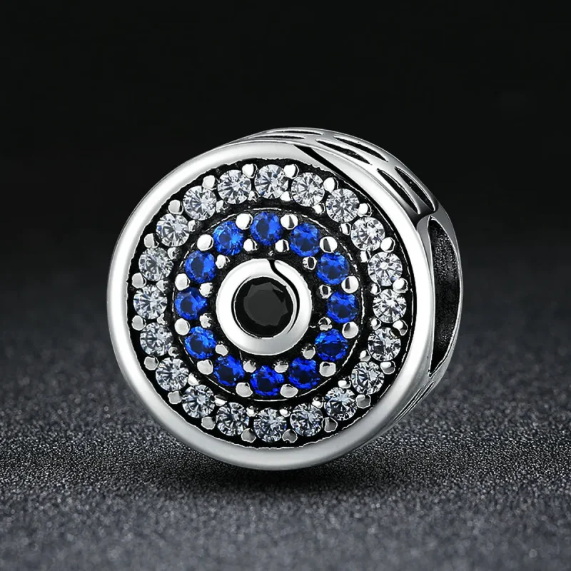 (image for) Pandora Style Silver Sparkle Eye Charm - SCC092 - View 5