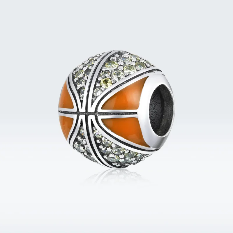 (image for) Pandora Style Silver Spirit of Basketball Charm - SCC1506 - View 5