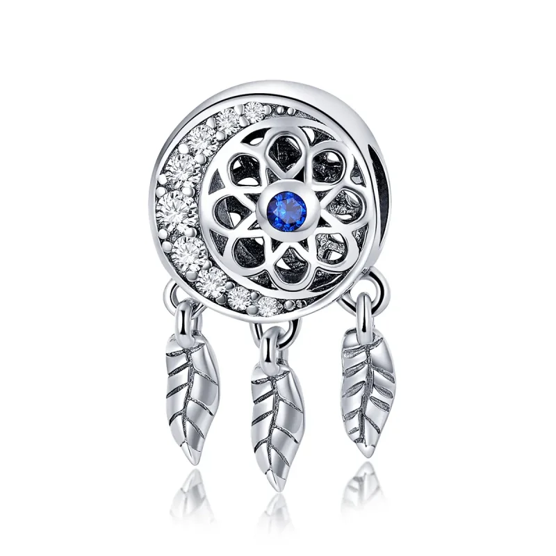 (image for) Pandora Style Silver Spiritual Dreamcatcher Charm - SCC718