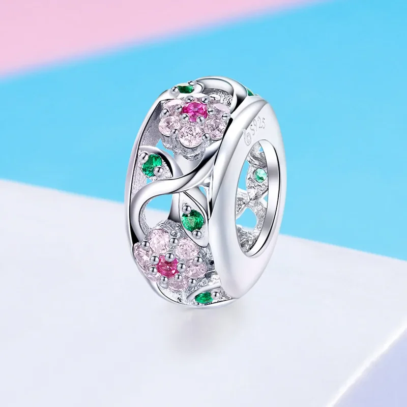 (image for) Pandora Style Silver Spring Charm - BSC039 - View 2