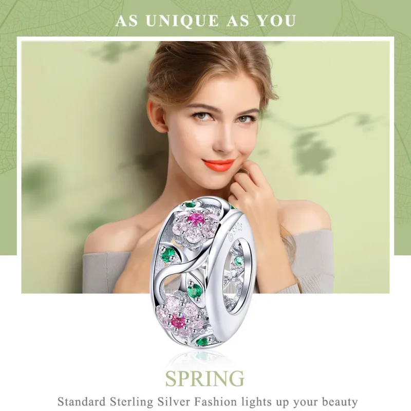 (image for) Pandora Style Silver Spring Charm - BSC039 - View 6