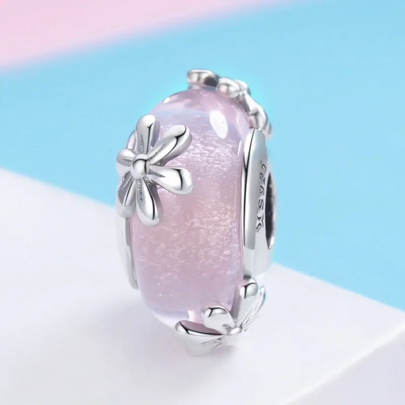 (image for) Pandora Style Silver Spring Flowers Charm - SCC860 - View 2