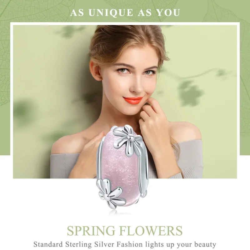 (image for) Pandora Style Silver Spring Flowers Charm - SCC860 - View 6
