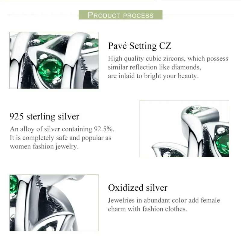 (image for) Pandora Style Silver Spring Is Beginning to Shine Charm - SCC567 - View 8
