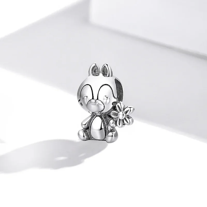 (image for) Pandora Style Silver Squirrel Boy Charm - SCC1868 - View 2