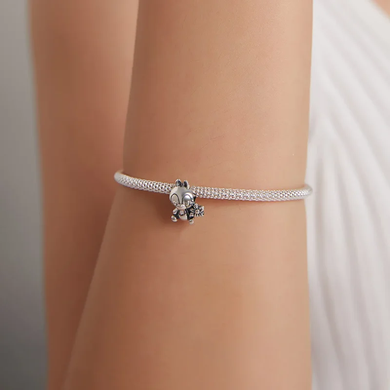 (image for) Pandora Style Silver Squirrel Boy Charm - SCC1868 - View 5