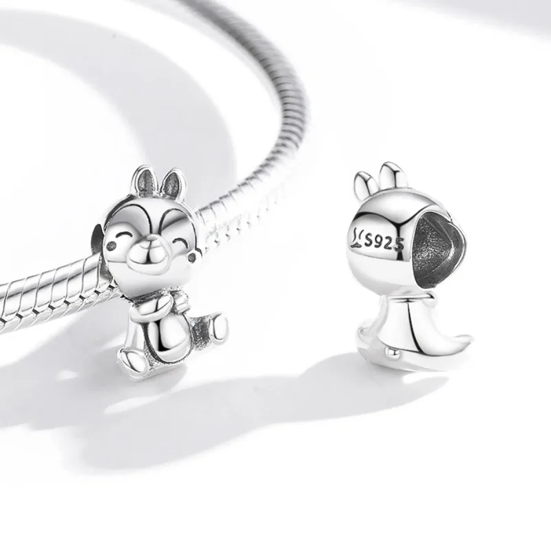 (image for) Pandora Style Silver Squirrel Charm - SCC1869 - View 3