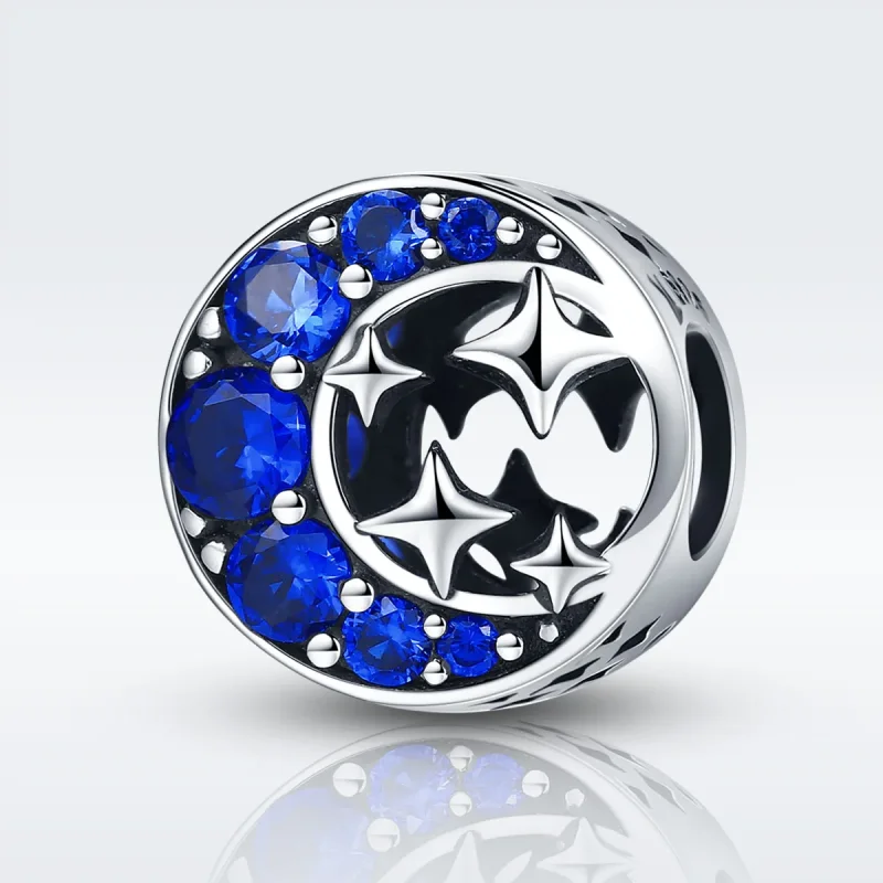 (image for) Pandora Style Silver Star Moon Myth Charm - SCC184 - View 2