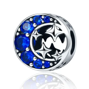 (image for) Pandora Style Silver Star Moon Myth Charm - SCC184