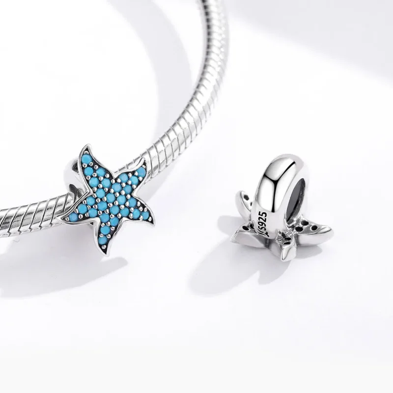 (image for) Pandora Style Silver Starfish Charm - SCC1313 - View 4