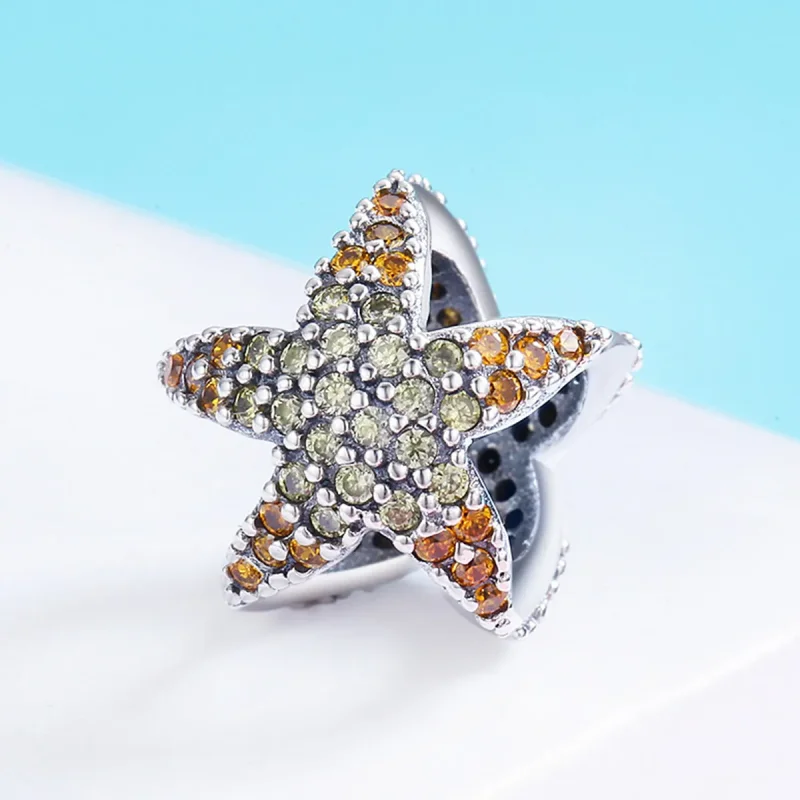 (image for) Pandora Style Silver Starfish Charm - SCC586 - View 3
