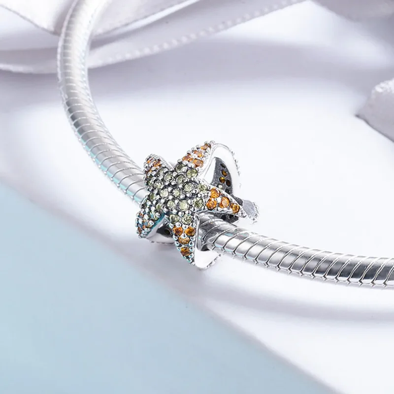 (image for) Pandora Style Silver Starfish Charm - SCC586 - View 4