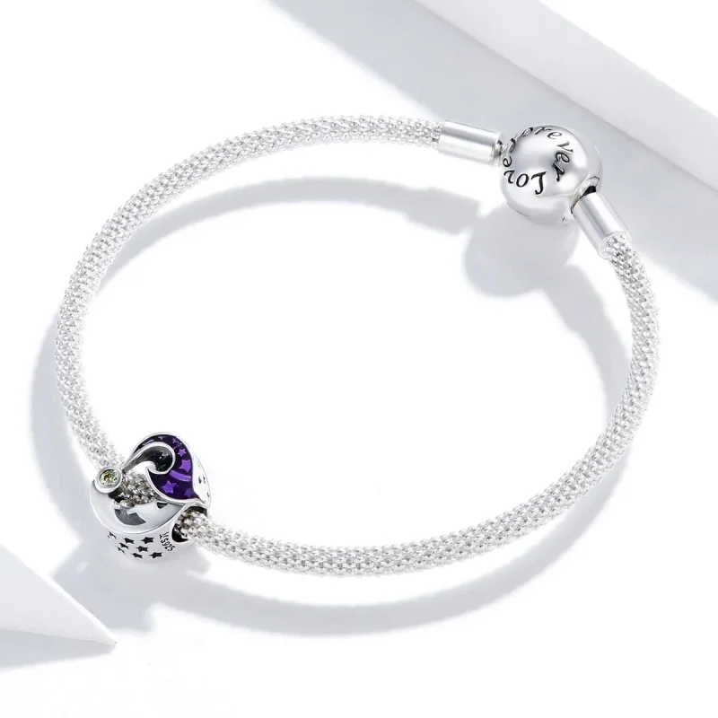 (image for) Pandora Style Silver Starry Charm - SCC1618 - View 3