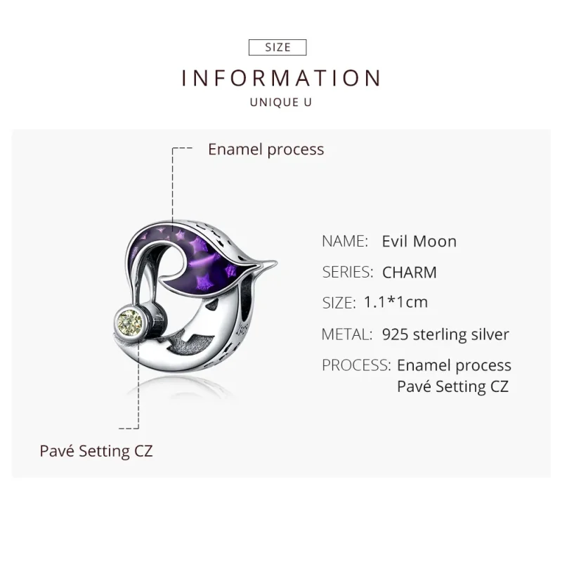 (image for) Pandora Style Silver Starry Charm - SCC1618 - View 8