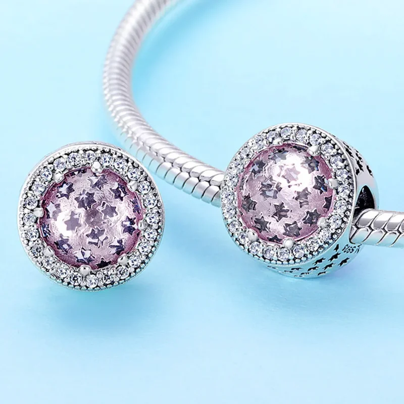 (image for) Pandora Style Silver Starry Sky Charm - SCC731 - View 2