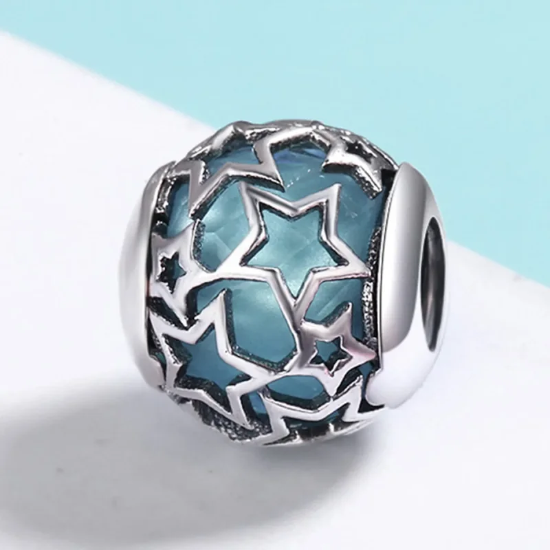 (image for) Pandora Style Silver Stars Charm - SCC411 - View 3