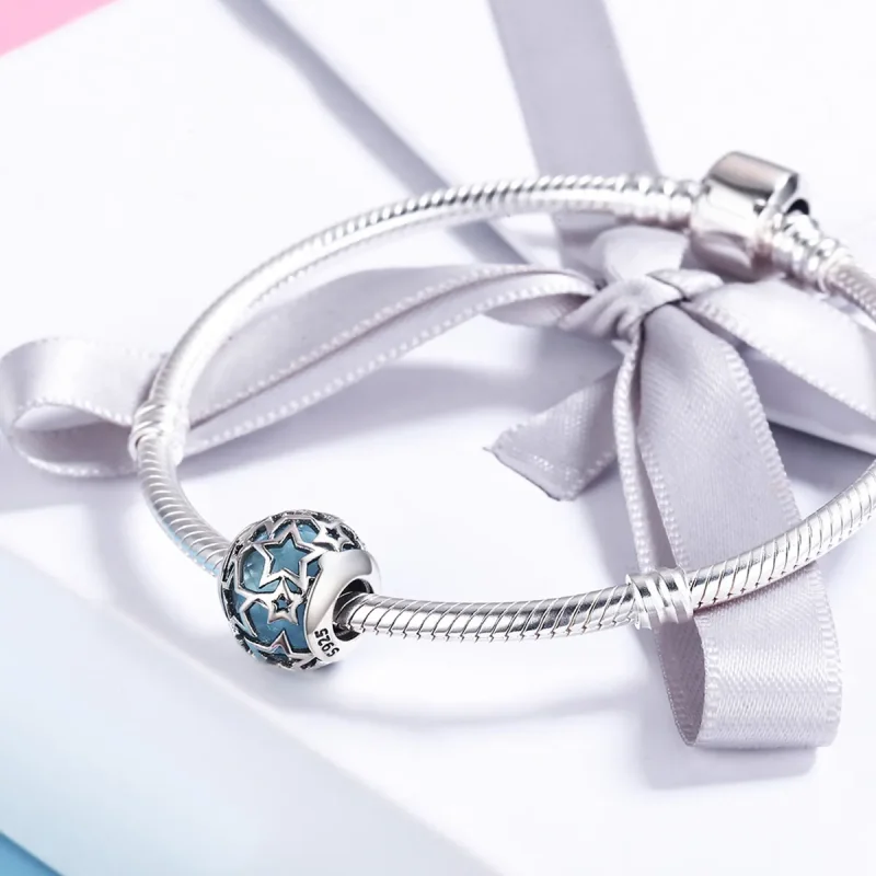 (image for) Pandora Style Silver Stars Charm - SCC411 - View 4