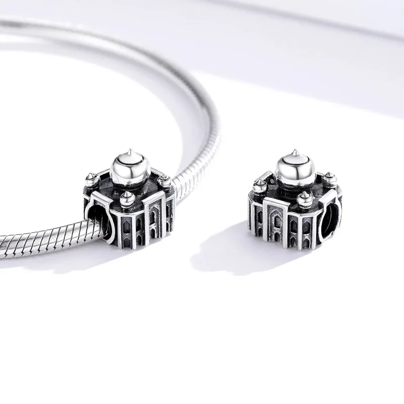 (image for) Pandora Style Silver State Taj Mahal Charm - SCC1542 - View 3