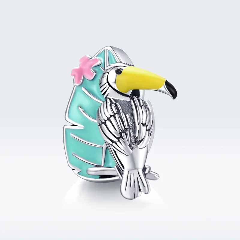(image for) Pandora Style Silver Stork Charm - SCC1531 - View 5