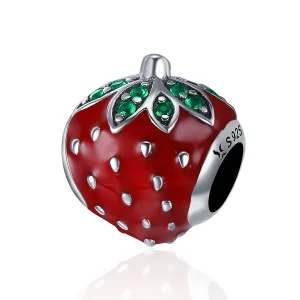 (image for) Pandora Style Silver Strawberry Charm - SCC369
