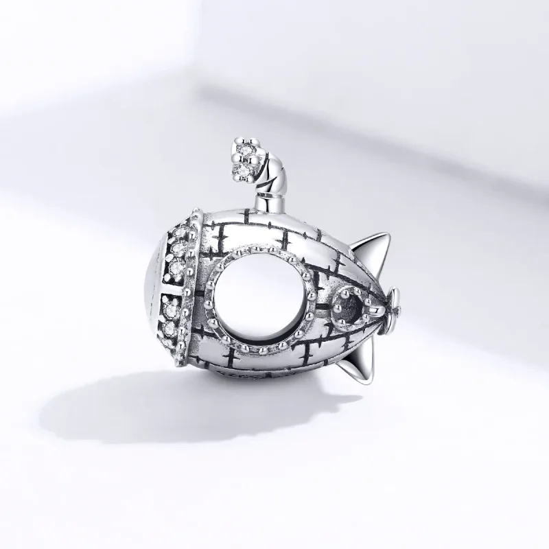 (image for) Pandora Style Silver Submarine Charm - SCC1453 - View 2