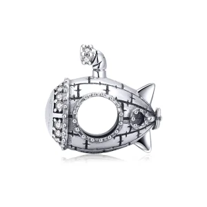 (image for) Pandora Style Silver Submarine Charm - SCC1453