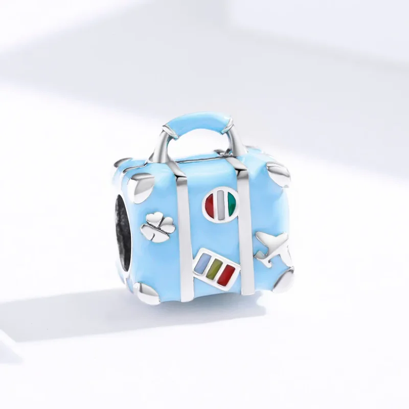 (image for) Pandora Style Silver Suitcase Charm - SCC1377 - View 2