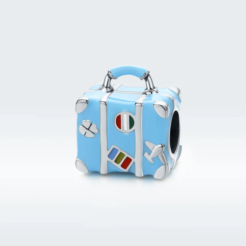 (image for) Pandora Style Silver Suitcase Charm - SCC1377 - View 5