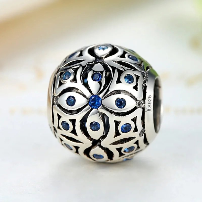 (image for) Pandora Style Silver Summer Flower Charm - SCC059 - View 2