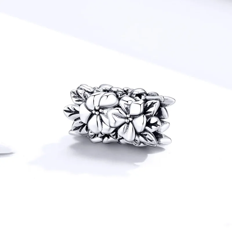 (image for) Pandora Style Silver Summer Flower Charm - SCC1488 - View 2