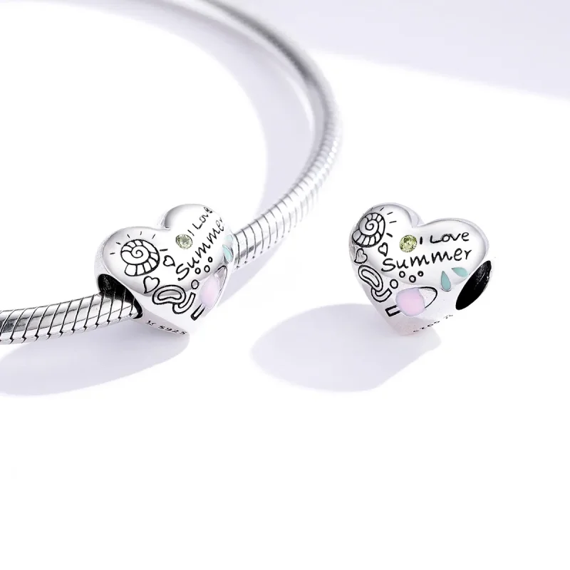 (image for) Pandora Style Silver Summer Graffiti Charm - SCC1529 - View 4