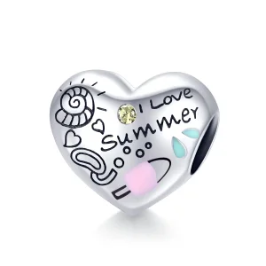 (image for) Pandora Style Silver Summer Graffiti Charm - SCC1529