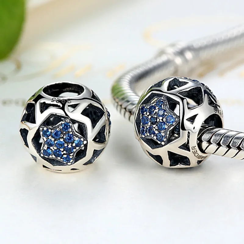 (image for) Pandora Style Silver Summer Star Charm - SCC057 - View 2