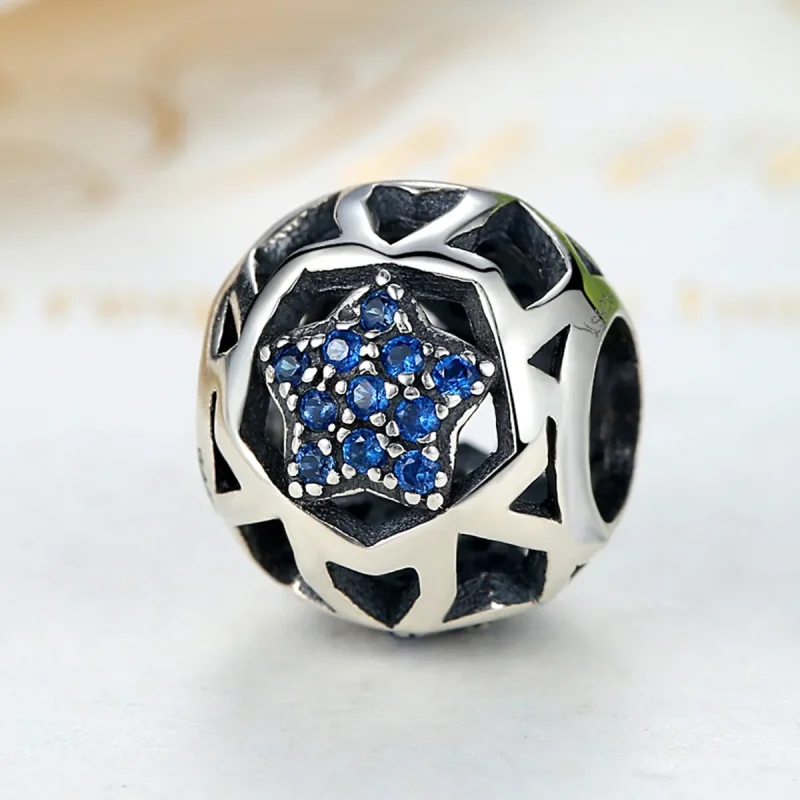 (image for) Pandora Style Silver Summer Star Charm - SCC057 - View 3
